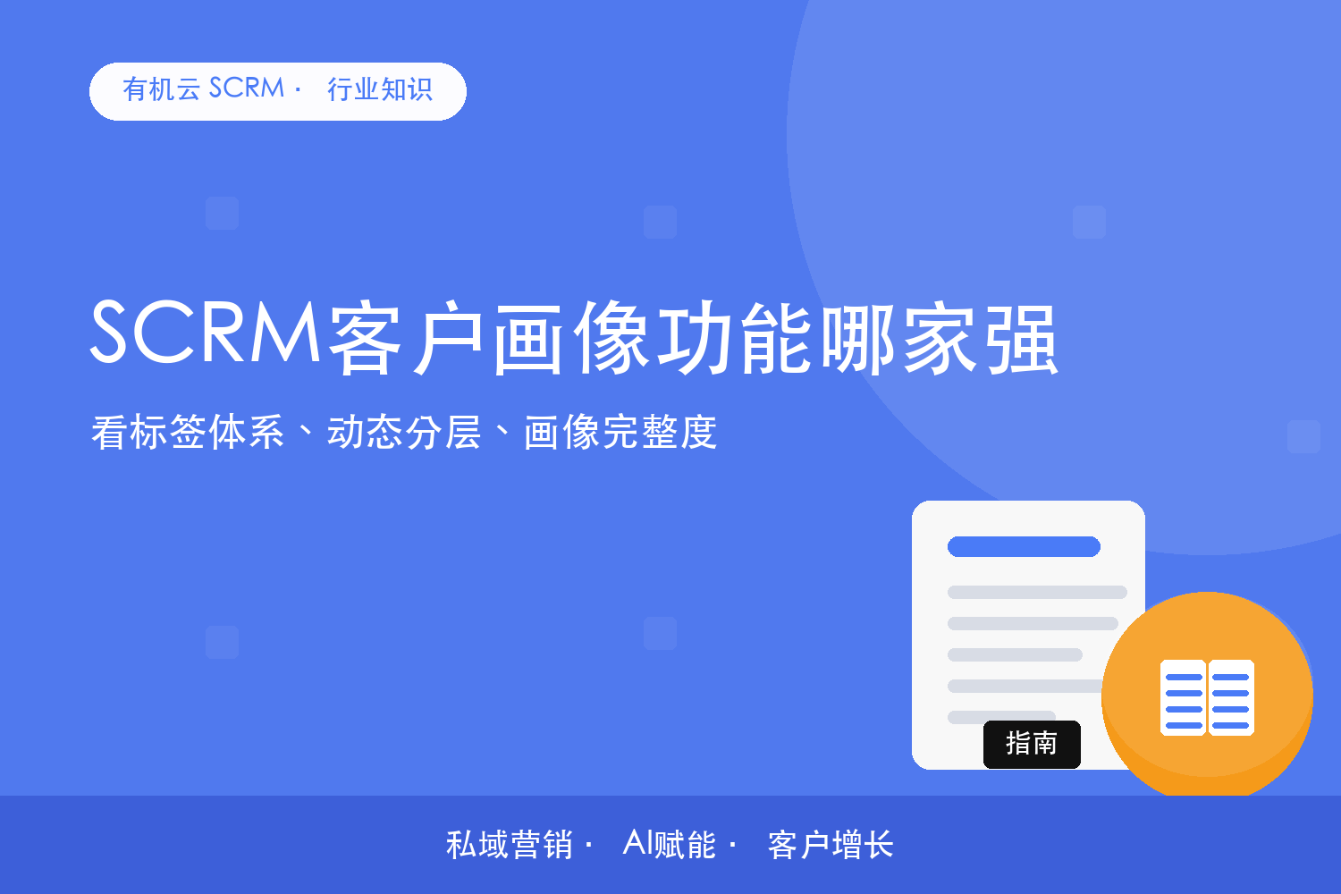 有机云｜SCRM客户画像功能哪家强？看标签体系、动态分层、画像完整度 配图