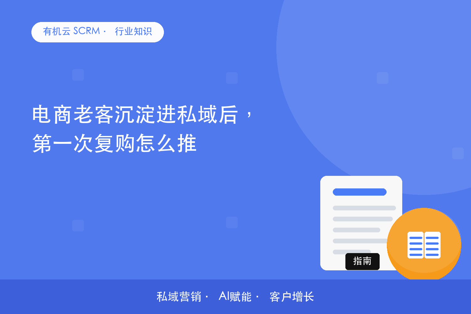电商老客沉淀进私域后，第一次复购怎么推 配图